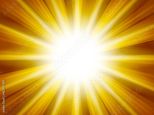 金色の放射状の背景　ベクター素材