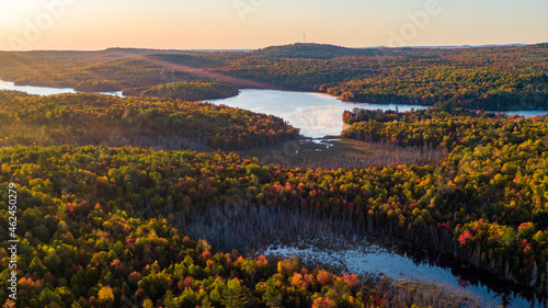 Fall Foliage At Sunrise In Maine photo