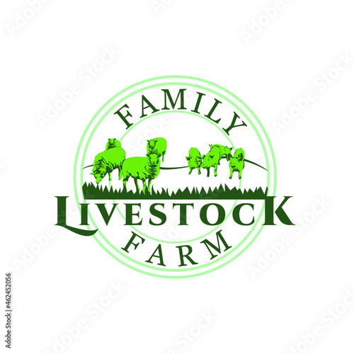 Illustration Vector Graphic of Livestock logo design