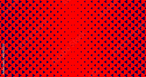 Cool Bright Triangles Halftone Pattern Background Vector Design. Pop Art Texture with Polygons.