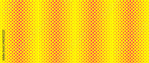 Bright Color Triangle Halftone Pattern Background. Cool Triangular Pop Art Texture Vector Design.