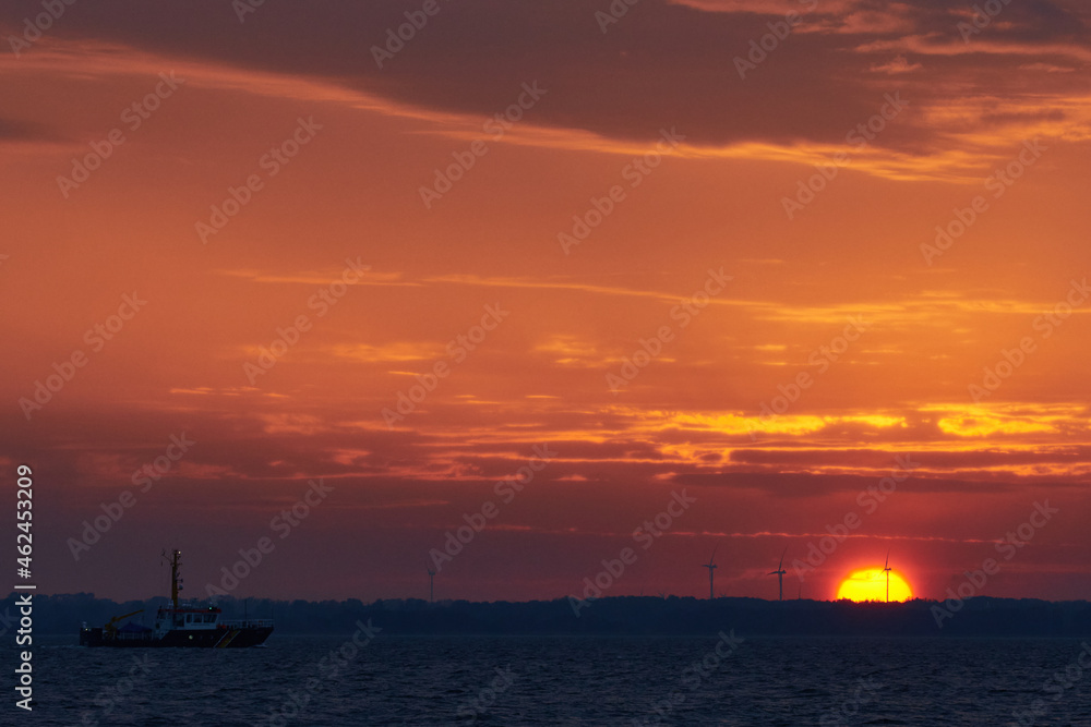 Sonnenuntergang an der Ostsee