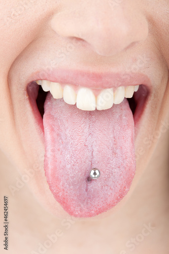 Tongue piercing