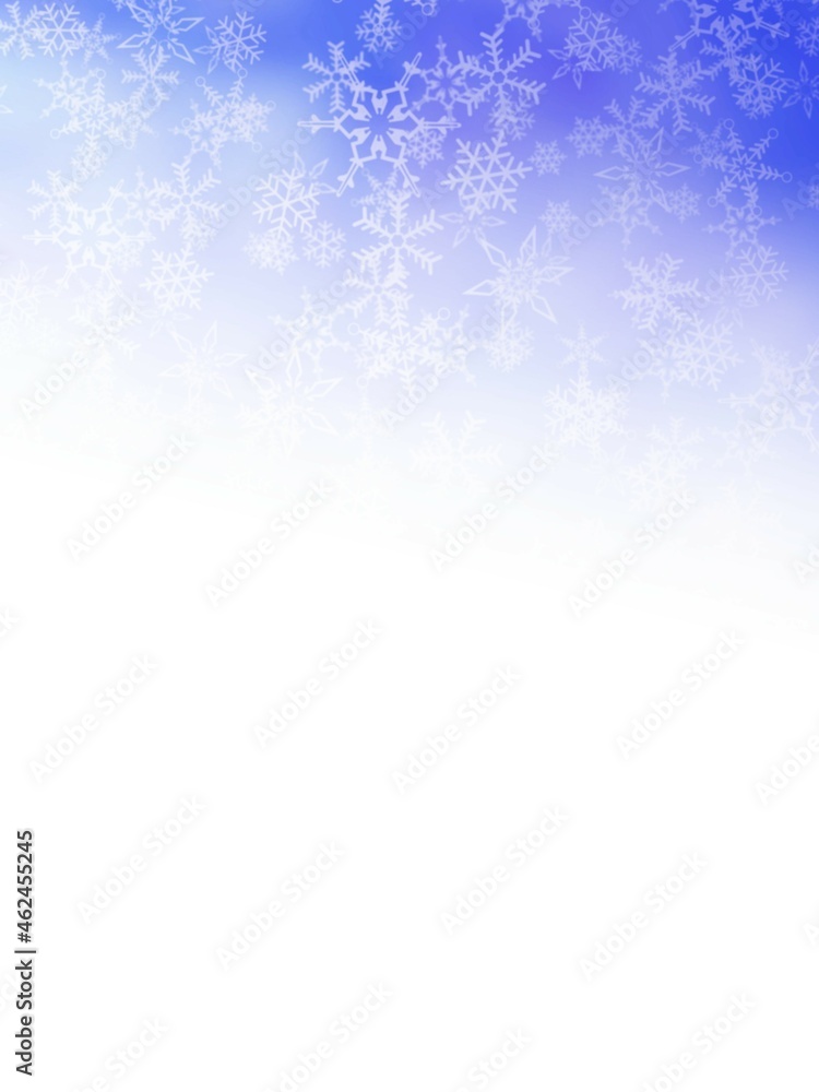 青い雪のフレームがある背景素材 青い雪のフレームがある背景素材