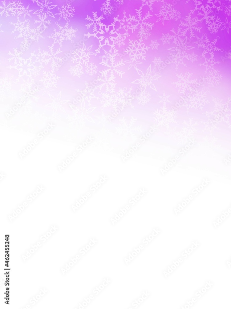 ピンクの雪のフレームがある背景素材