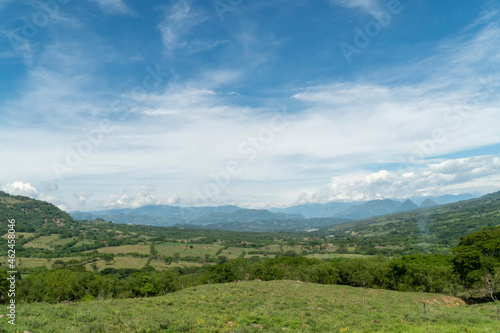 Fototapeta Naklejka Na Ścianę i Meble -  Landscape in the southwest of Antioquia La Pintada. Colombia. 