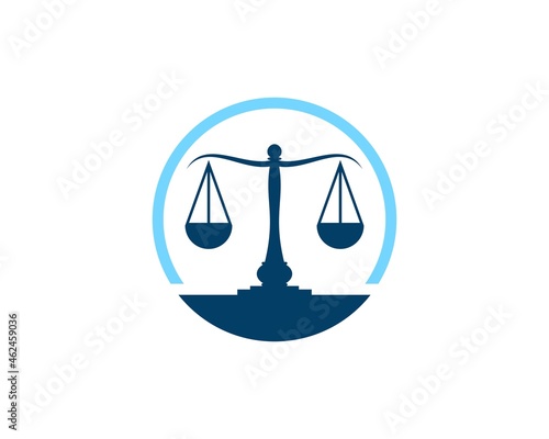 Circle shape with law scale inside