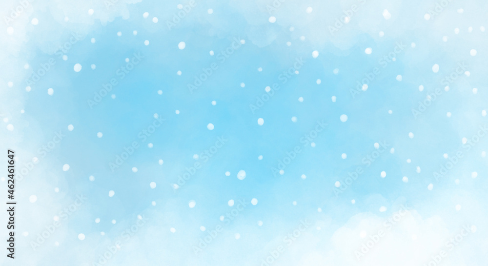 winter blue light christmas background with snowfall winter blue light christmas background with snowfall