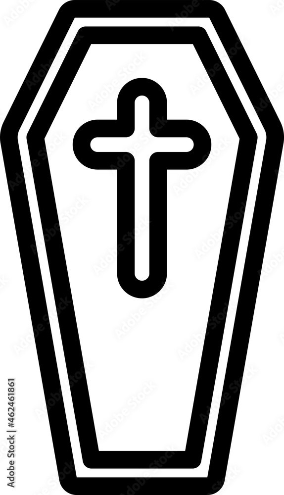 Obraz premium Coffin Icon