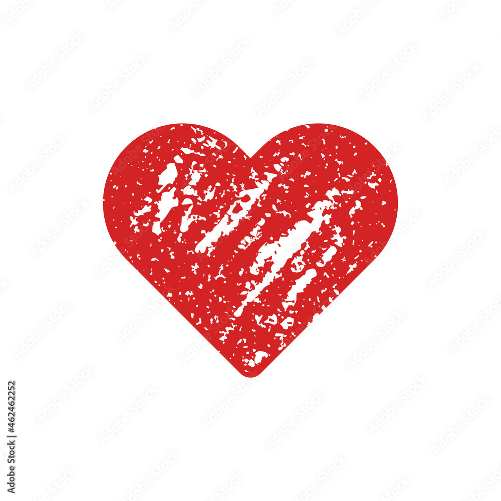 Heart icon. Red grunge silhouette. Vector simple flat graphic illustration. The isolated object on a white background. Isolate. Heart icon. Red grunge silhouette. Vector simple flat graphic illustration. The isolated object on a white background. Isolate.