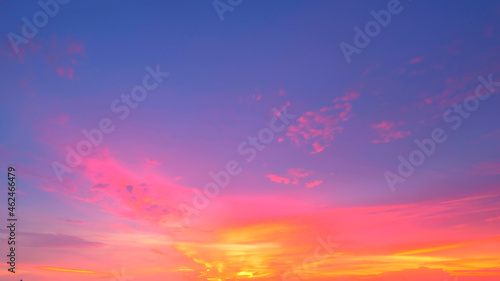 The evening colors of the sea..The miracle of nature in the evening sea.