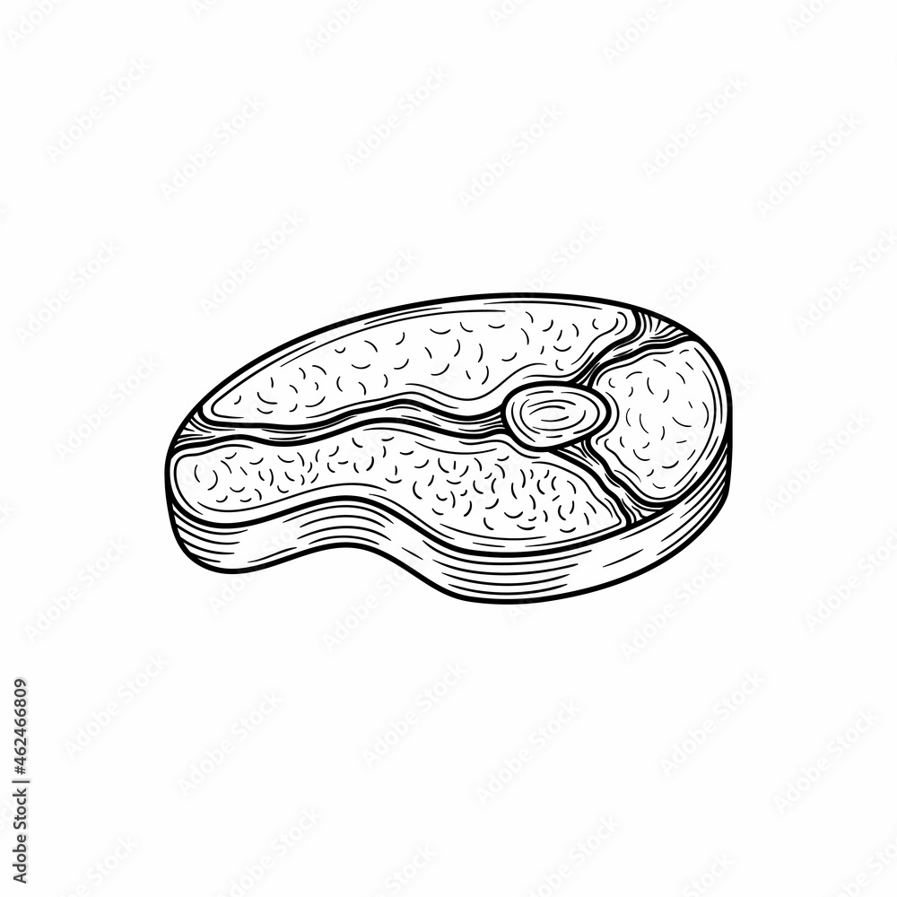 meat illustration hand drawn isolated design meat illustration hand drawn isolated design