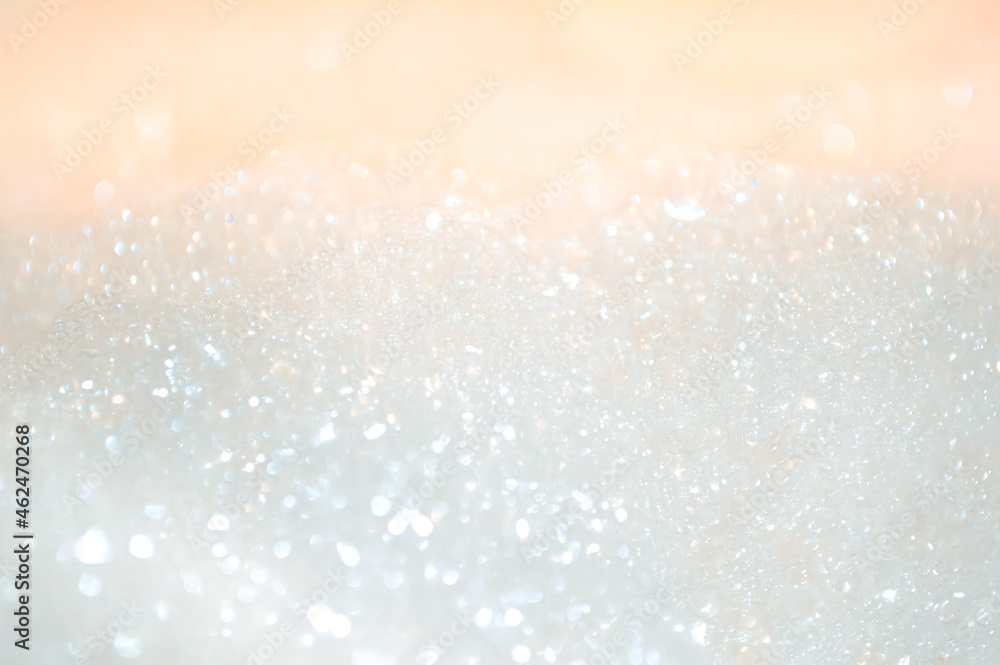 Fototapeta premium Sparkly Bubbles with an Orange Glow