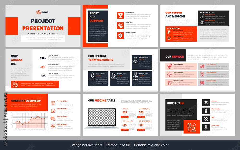 Project Presentation PowerPoint template template Project Presentation PowerPoint template template