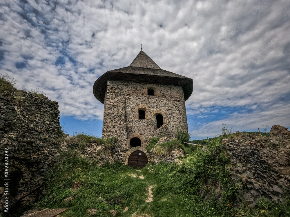 A view of Somoska Castle in the village of Siatorska Bukovinka in Slovakia