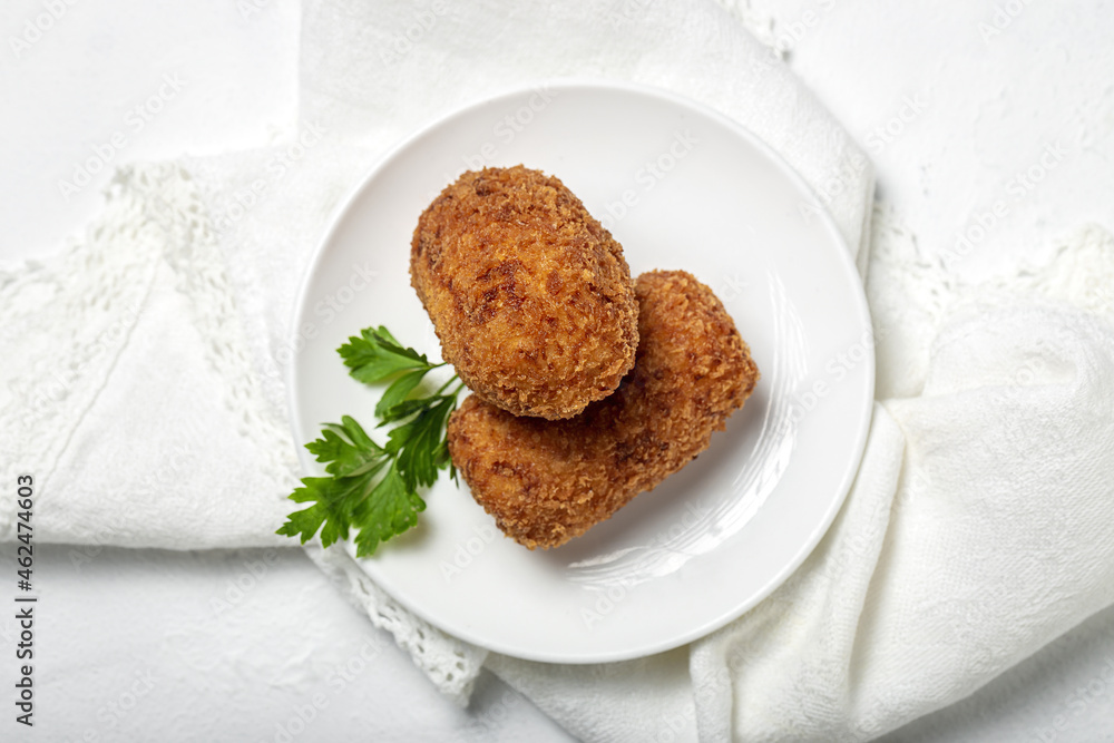 Homemade ham croquettes Homemade ham croquettes