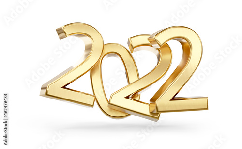 2022 symbol bold golden let...