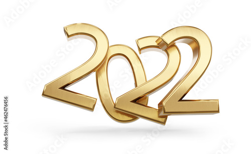 2022 symbol bold golden let...