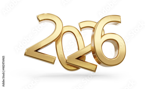 2026 symbol bold golden let...