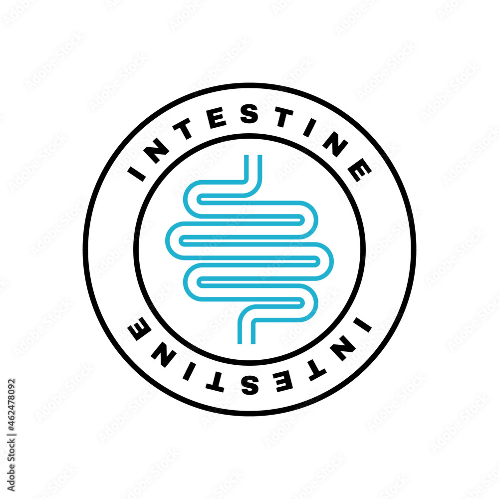 Intestine human organ. Intestine, digestive system symbols. Design concept for medical, health and insurance. Vector illustration Intestine human organ. Intestine, digestive system symbols. Design concept for medical, health and insurance. Vector illustration