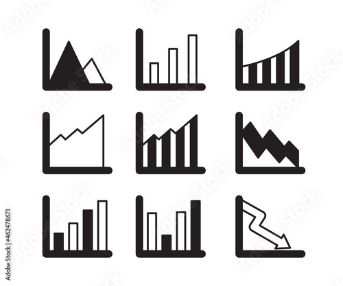 data chart and graph icon vector illustration