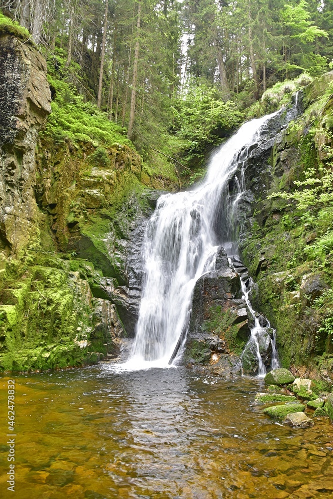 Obraz premium Wodospad Kamieńczyk, Karkonosze, Dolny Śląsk,