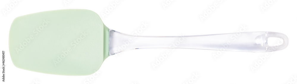 silicone kitchen spatula isolated on white background. Clipping path - obrazy, fototapety, plakaty 