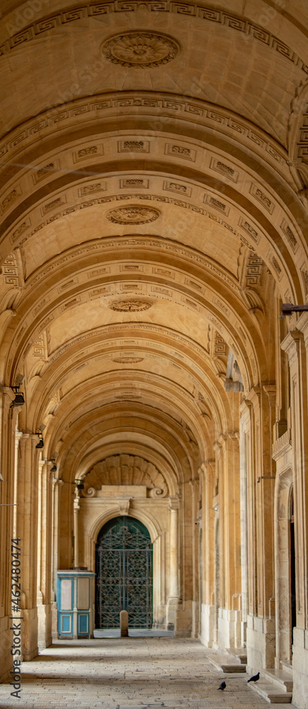 interior of the cathedral in Valletta
