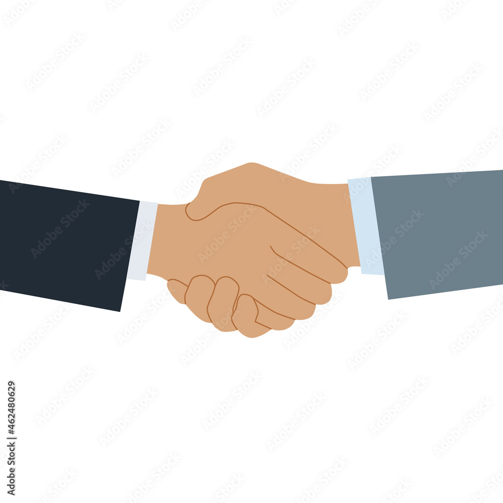 Shaking hands of two business partners. Greetings at the meeting. Symbol of agreement, consent. Shaking hands of two business partners. Greetings at the meeting. Symbol of agreement, consent.