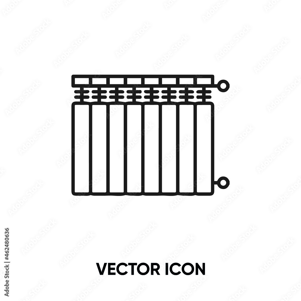Radiator vector icon . Modern, simple flat vector illustration for website or mobile app.Heater symbol, logo illustration. Pixel perfect vector graphics Radiator vector icon . Modern, simple flat vector illustration for website or mobile app.Heater symbol, logo illustration. Pixel perfect vector graphics