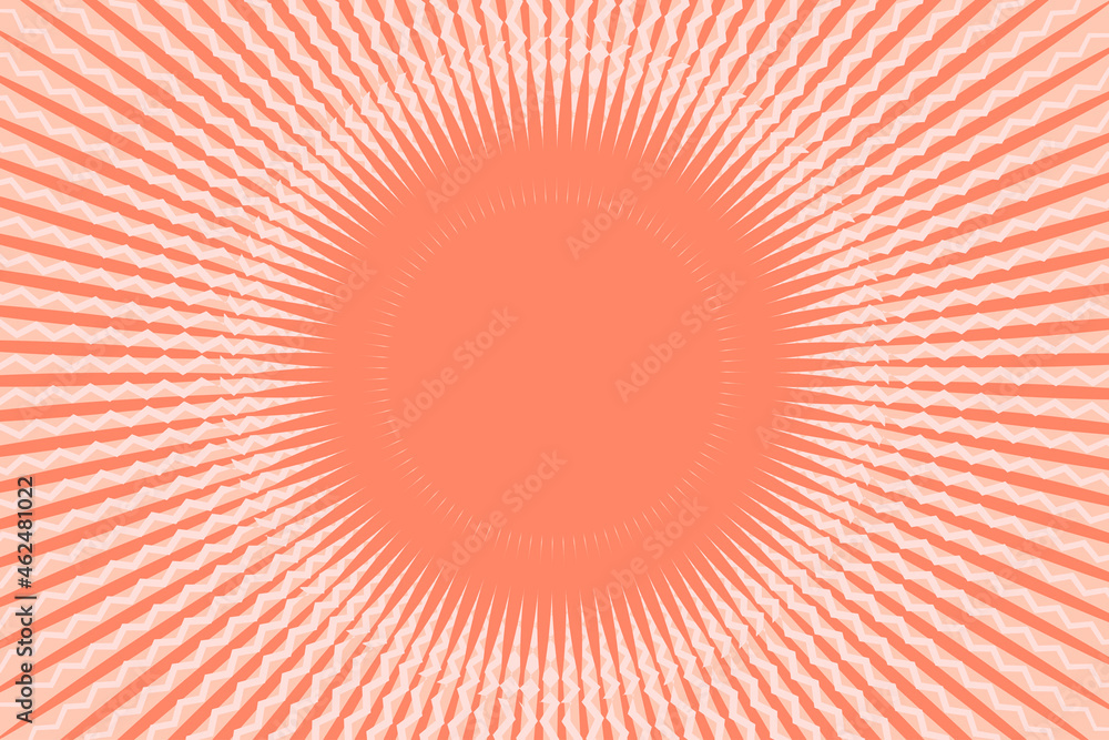 Abstract Frame Sunburst Background. Geometric Sun rays circle frame design. Vector illustration