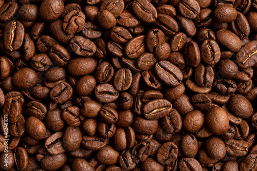 roasted coffee beans, can be used as a background © Irina Sokolovskaya
