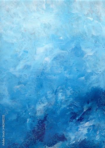 this is beautiful blue abstract modern painting