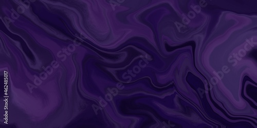 Abstract horizontal dark blue-purple background with texture, banner, painted in fluid art style