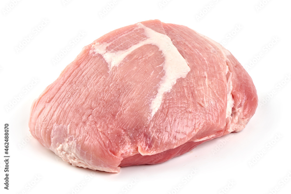 Pork shoulder meat, isolated on white background. Pork shoulder meat, isolated on white background.