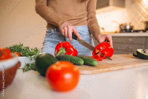 Healthy vegetables at the kitchen