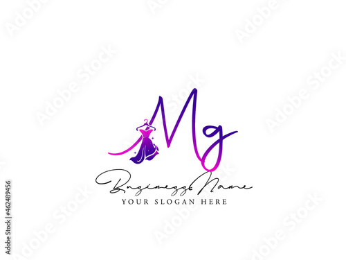 Letter MG Logo, Fashion mg m g Monogram Initial Based Vector Icon For Clothing, Apparel Fashion Shop
