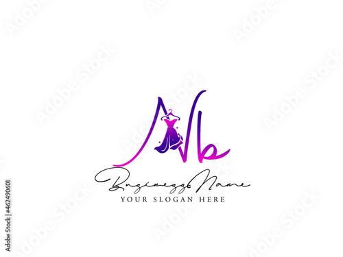 Letter NB Logo, Fashion nb n b Monogram Initial Based Vector Icon For Clothing, Apparel Fashion Shop