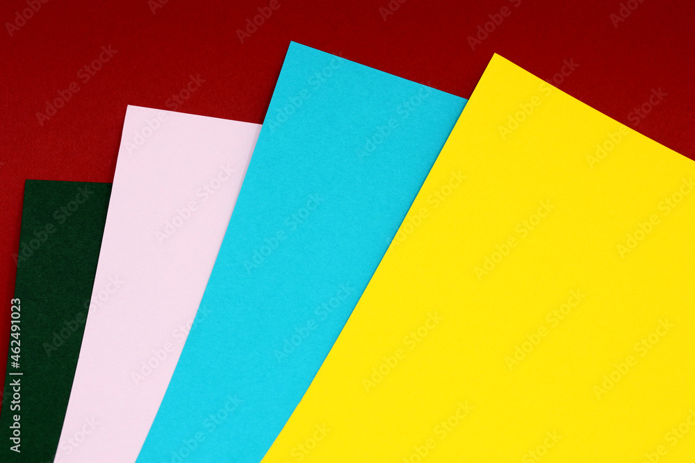 close-up colorful paper sheet background close-up colorful paper sheet background