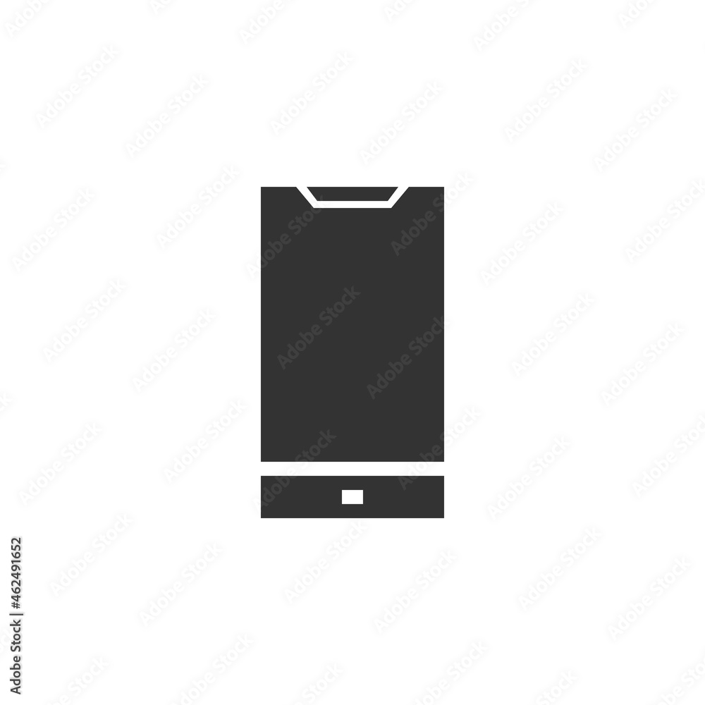 Smartphone related glyph vector icon. Mobile phone for apps and websites. Smartphone related glyph vector icon. Mobile phone for apps and websites.
