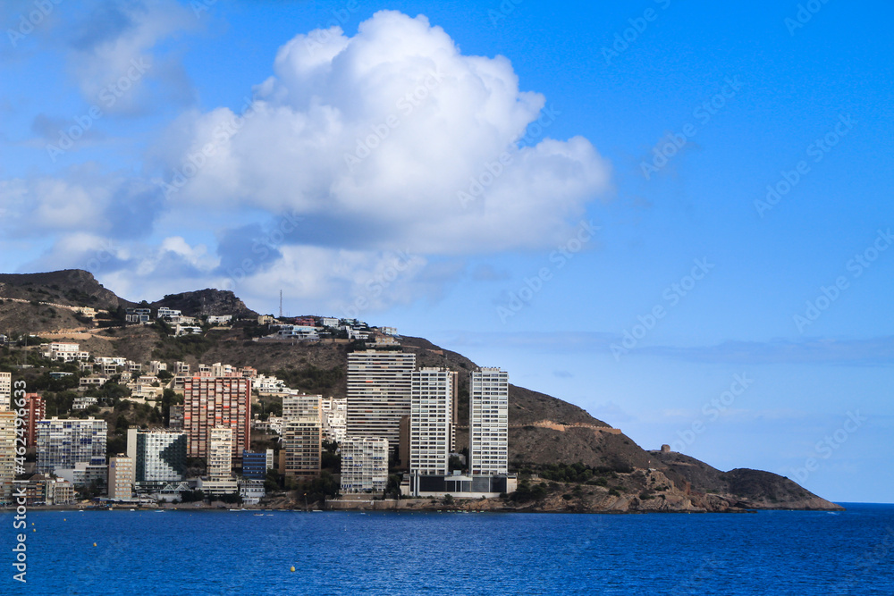 Fototapeta premium Levante beach on a beautiful day of Autumn