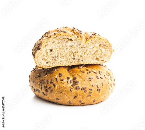 Baked wholegrain bun