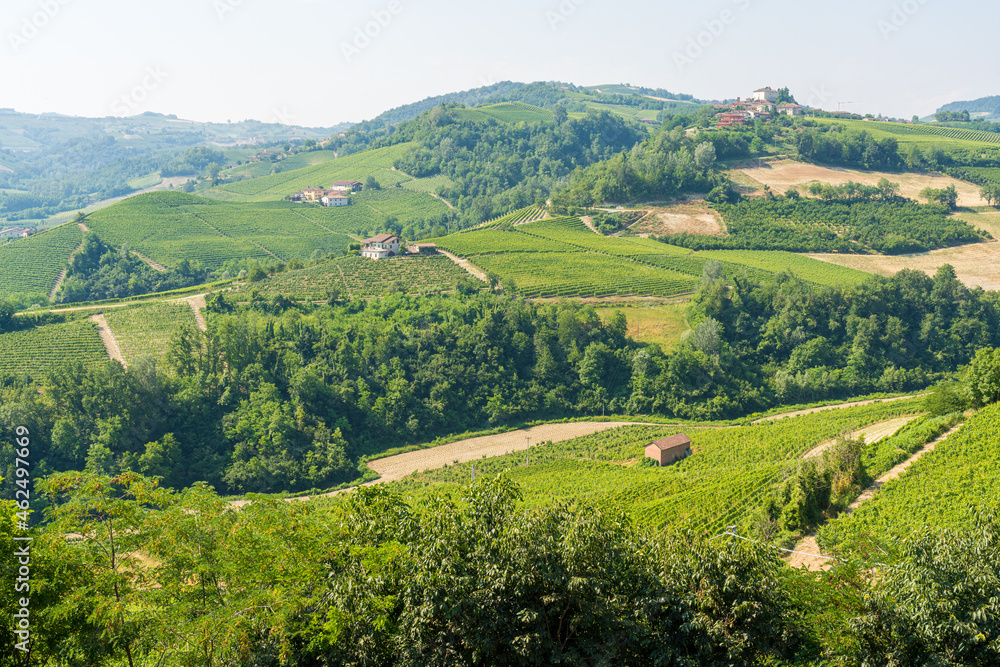 The beautiful village of Castiglione Falletto and its vineyards, in the Langhe region of Piedmont, Italy. The beautiful village of Castiglione Falletto and its vineyards, in the Langhe region of Piedmont, Italy.