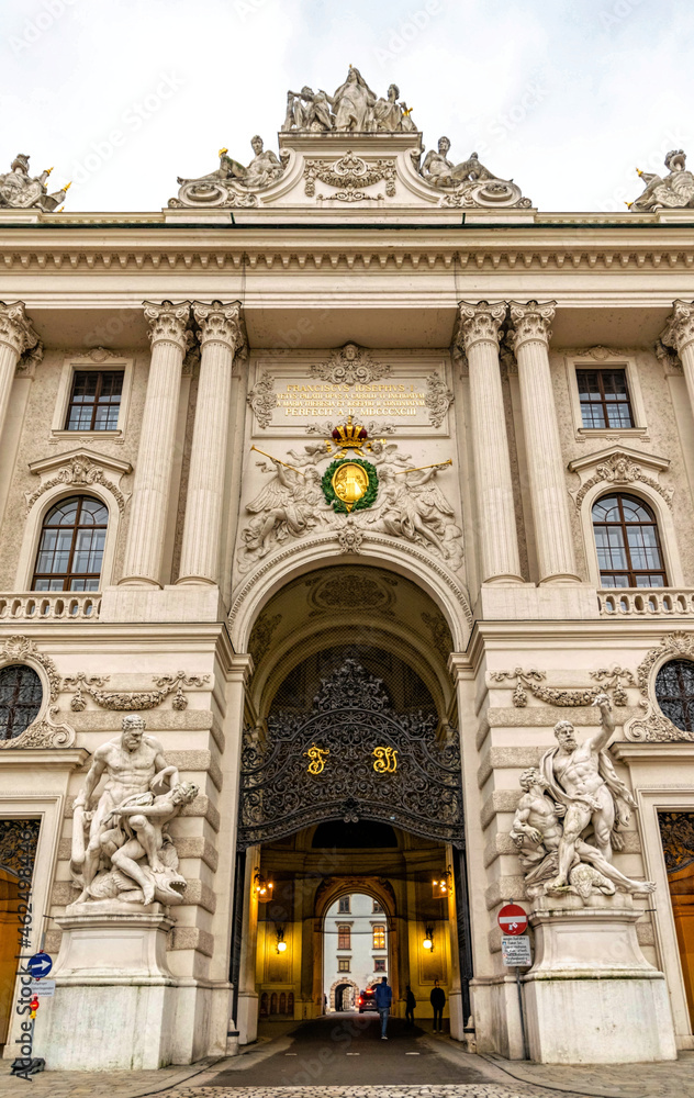 Hofburg, Hapsburg royal palace in Vienna, Austria	