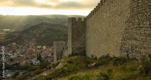 Medieval view of the Albarracin wall