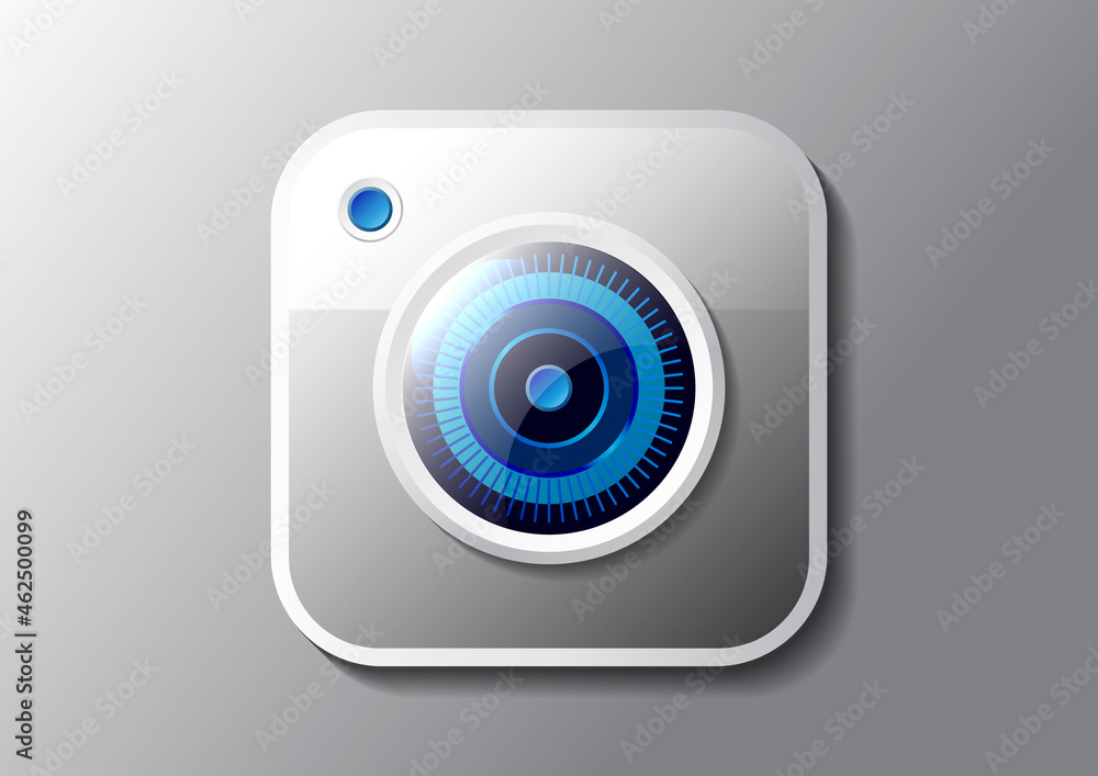 Camera lens user interface icon. Vector Camera lens user interface icon. Vector