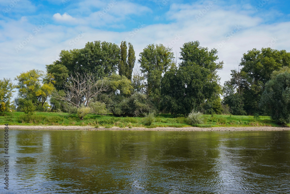 The river Elbe and the Elbe meadows near Pirna The river Elbe and the Elbe meadows near Pirna