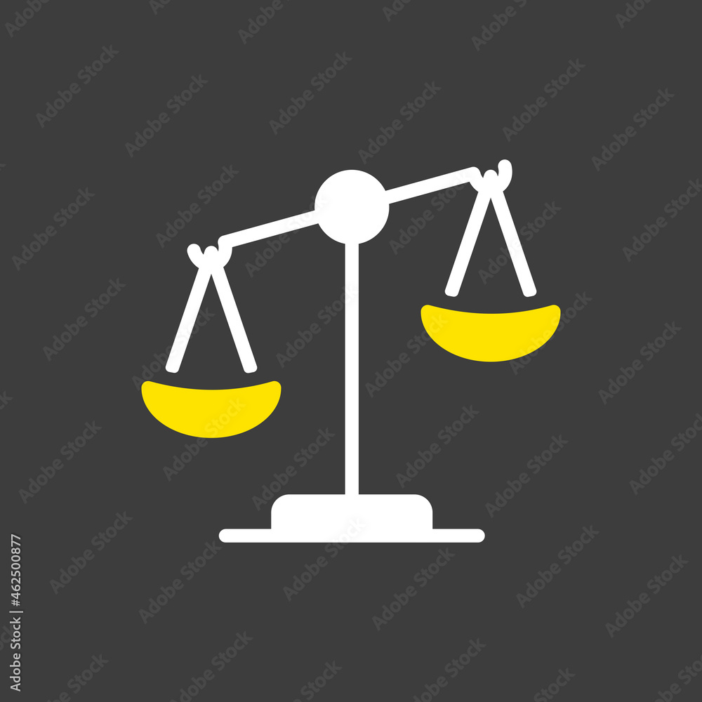 Law scale vector icon, justice outline icon Law scale vector icon, justice outline icon
