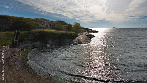 Festung Suomenlinna in Helsinki bei Abendsonne photo