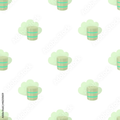 Big cloud database pattern seamless background texture repeat wallpaper geometric vector photo